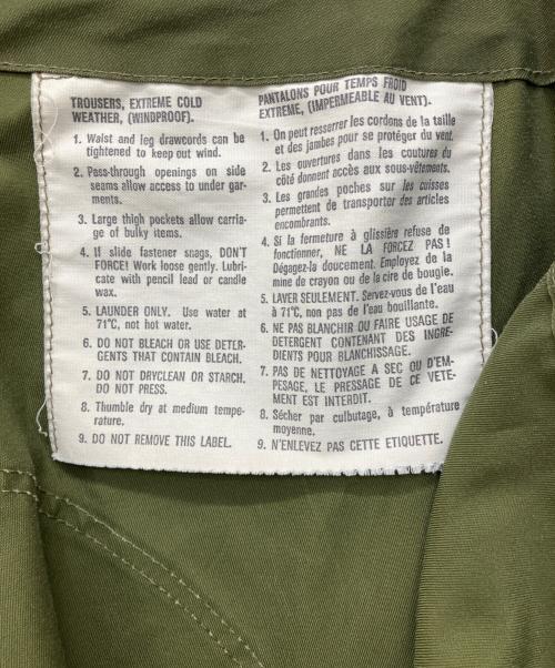 Canadian Army（カナダ軍）Canadian Army (カナダ軍) WINDPROOFオーバーパンツ オリーブ サイズ:Mの古着・服飾アイテム