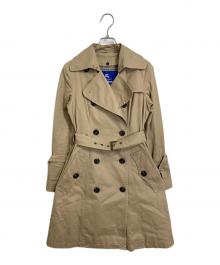 BURBERRY BLUE LABEL（バーバリーロンドンブルーレーベル）の古着「ライナー付トレンチコート　アウター　ロングコート　セレモニー」｜ベージュ