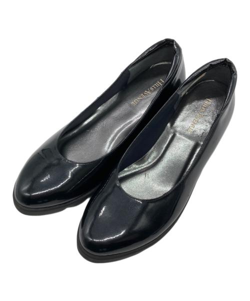 hills avenue（ヒルズアヴェニュー）hills avenue (ヒルズアヴェニュー) プレーンウェーブソールリップル ブラック サイズ:SIZE 22.5cmの古着・服飾アイテム