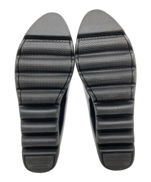 hills avenue（ヒルズアヴェニュー）hills avenue (ヒルズアヴェニュー) プレーンウェーブソールリップル ブラック サイズ:SIZE 22.5cmの古着・服飾アイテム