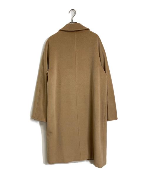 MaxMara（マックスマーラ）MaxMara (マックスマーラ) ウールカシミヤダブルコート　チェスターコート　カシミヤ混 ベージュ サイズ:F38 J40の古着・服飾アイテム