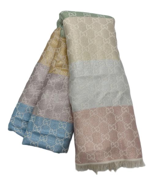 GUCCI（グッチ）GUCCI (グッチ) GGジャカード ショール ベージュの古着・服飾アイテム