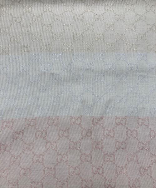 GUCCI（グッチ）GUCCI (グッチ) GGジャカード ショール ベージュの古着・服飾アイテム