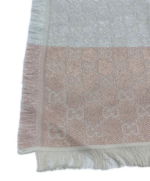 GUCCI（グッチ）GUCCI (グッチ) GGジャカード ショール ベージュの古着・服飾アイテム