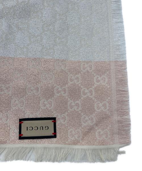 GUCCI（グッチ）GUCCI (グッチ) GGジャカード ショール ベージュの古着・服飾アイテム