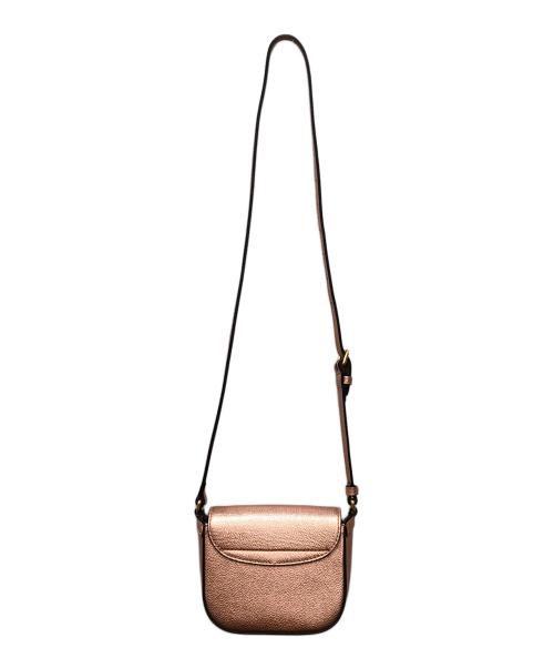 BURBERRY（バーバリー）BURBERRY (バーバリー) メタリックレザーミニショルダーバッグ ピンク サイズ:下記参照の古着・服飾アイテム