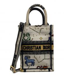 Christian Dior（クリスチャン ディオール）の古着「ブックトート ミニ フォンバッグ」｜アイボリー