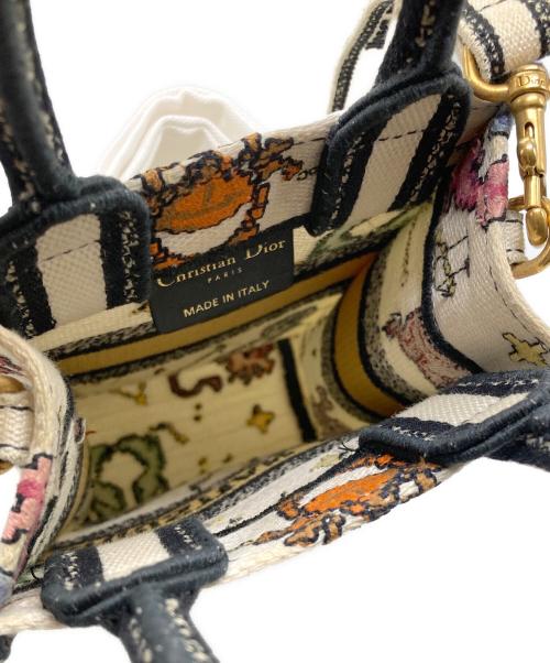 Christian Dior（クリスチャン ディオール）Christian Dior (クリスチャン ディオール) ブックトート ミニ フォンバッグ アイボリーの古着・服飾アイテム