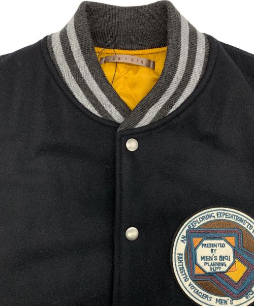 MEN'S BIGI（メンズビギ）MEN'S BIGI (メンズビギ) 復刻Super140 ウールメルトンスタジャン ブラック サイズ:03 未使用品の古着・服飾アイテム