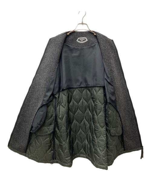 MARLENEDAM（マーレンダム）MARLENEDAM (マーレンダム) キルティング切替コート　MC002G4 ブラック×グリーン サイズ:40の古着・服飾アイテム