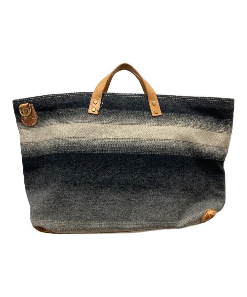 master-piece（マスターピース）master-piece (マスターピース) WOOLRICH (ウールリッチ) トートバッグ ブラックの古着・服飾アイテム