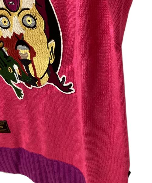 ジョジョの奇妙な冒険（ジョジョノ奇妙ナ冒険）ジョジョの奇妙な冒険 (ジョジョノ奇妙ナ冒険) glamb (グラム) ドッピオ刺繍タートルネックセーター サイズ:1の古着・服飾アイテム