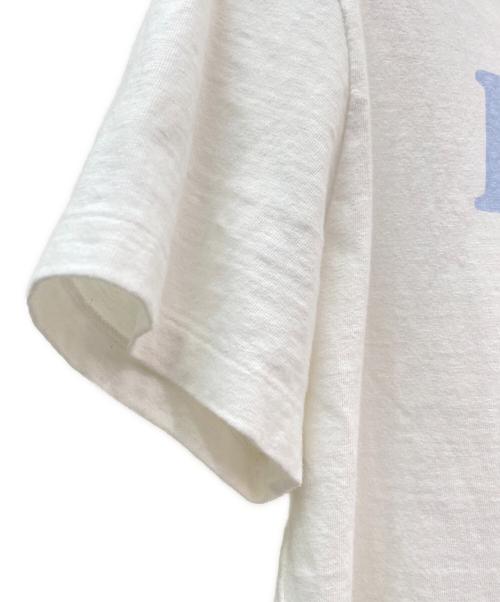 MADISON BLUE（マディソンブルー）MADISON BLUE (マディソンブルー) HPS別注 HELLO CREW NECK TEE ホワイト サイズ:02(M)の古着・服飾アイテム