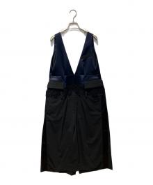 sacai（サカイ）の古着「ドッキングノースリーブワンピース」｜ネイビー