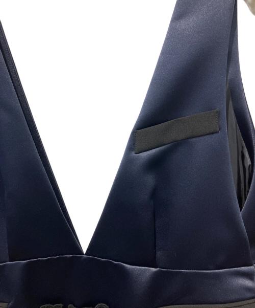 sacai（サカイ）sacai (サカイ) ドッキングノースリーブワンピース ネイビー サイズ:2の古着・服飾アイテム