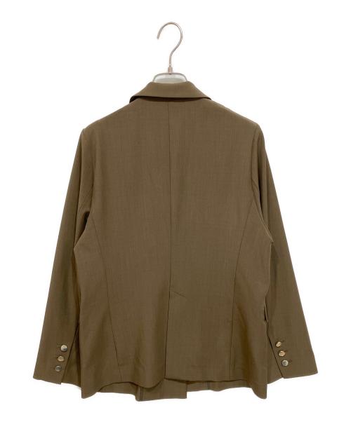 Snidel（スナイデル）Snidel (スナイデル) ダブルジャケット ブラウンの古着・服飾アイテム