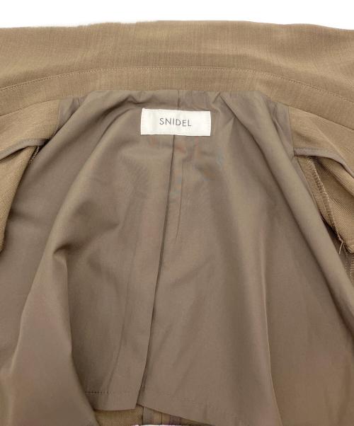 Snidel（スナイデル）Snidel (スナイデル) ダブルジャケット ブラウンの古着・服飾アイテム