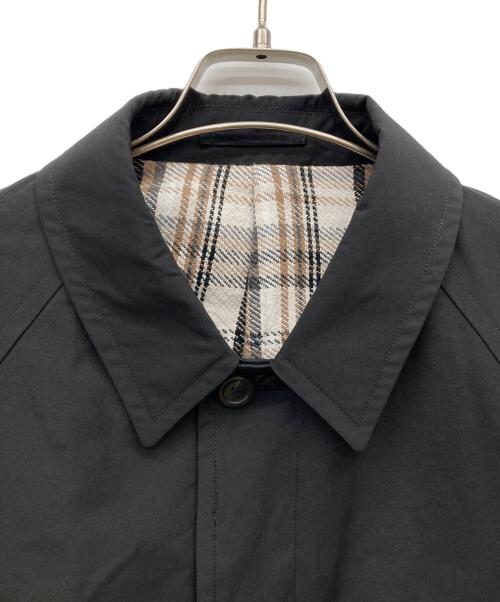 UNITED ARROWS（ユナイテッドアローズ）UNITED ARROWS (ユナイテッドアローズ) ウェザークロスバルカラーコート ブラック サイズ:XLの古着・服飾アイテム
