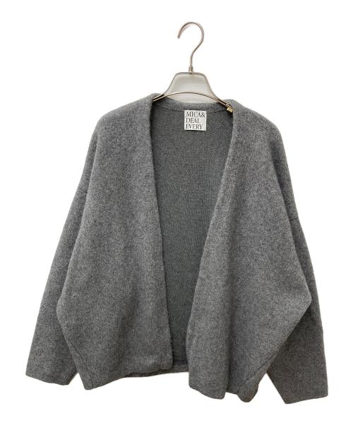 MICA&DEAL（マイカアンドディール）MICA&DEAL (マイカアンドディール) ラクーンデュアルカーディガン グレー サイズ:Fの古着・服飾アイテム
