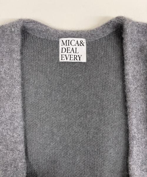 MICA&DEAL（マイカアンドディール）MICA&DEAL (マイカアンドディール) ラクーンデュアルカーディガン グレー サイズ:Fの古着・服飾アイテム