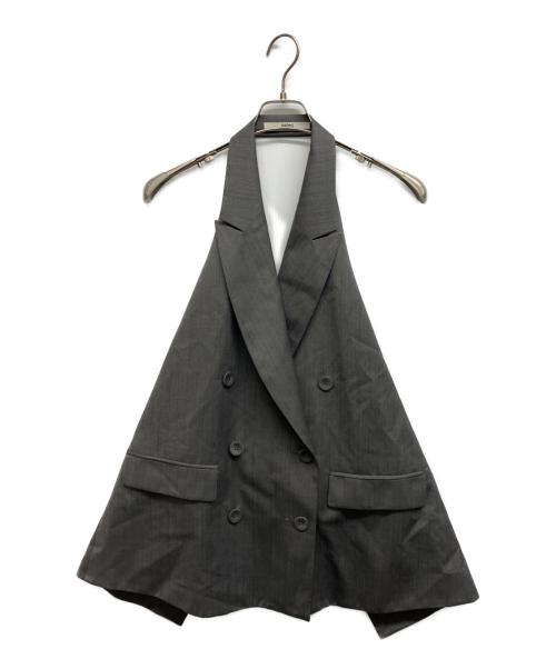 pelleq（ペレック）pelleq (ペレック) ホルターネックベスト グレー サイズ:Freeの古着・服飾アイテム