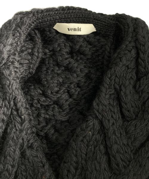Venit（ヴェニット）Venit (ヴェニット) NOBLE別注ハンドニットカーディガン ネイビー サイズ:38の古着・服飾アイテム