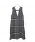 ADORE (アドーア) アルパカシャギーチェックワンピース グレー サイズ:38：38000円