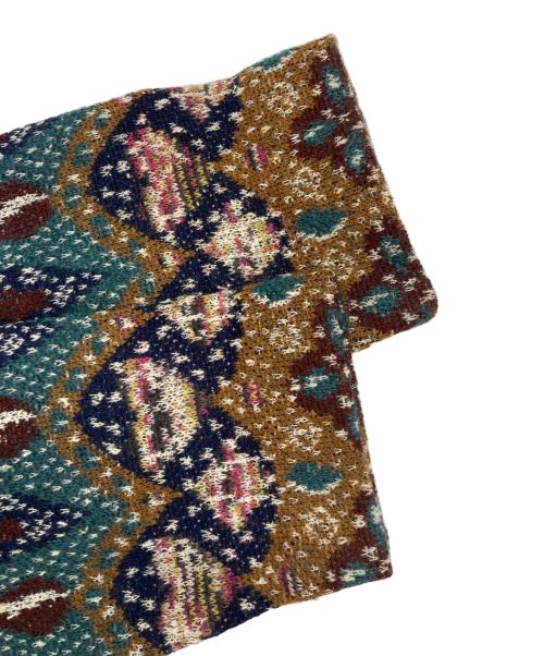 missoni（ミッソーニ）missoni (ミッソーニ) ウールモヘア ワンピース ブラウン サイズ:46の古着・服飾アイテム