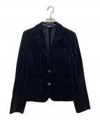 RALPH LAUREN SPORTラルフローレン スポーツ）の古着「ベロアテーラードジャケット」｜ブラック