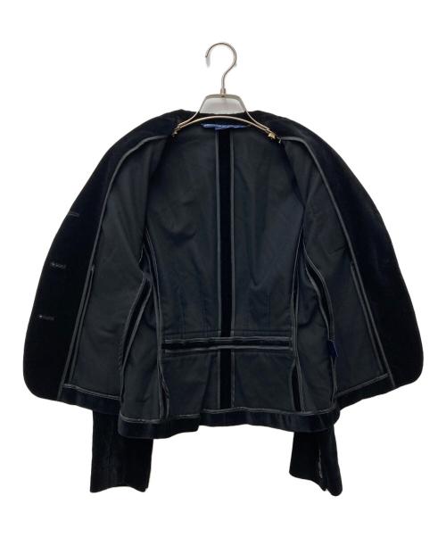 RALPH LAUREN SPORT（ラルフローレン スポーツ）RALPH LAUREN SPORT (ラルフローレン スポーツ) ベロアテーラードジャケット ブラック サイズ:2の古着・服飾アイテム