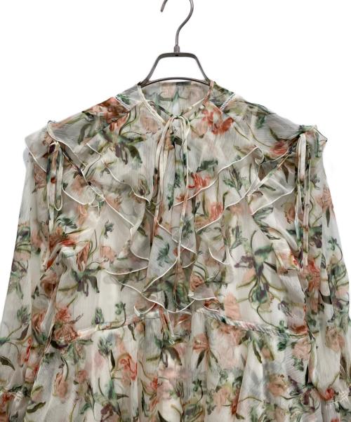 Snidel（スナイデル）Snidel (スナイデル) プリントフリルミニワンピ ミックス サイズ:1の古着・服飾アイテム