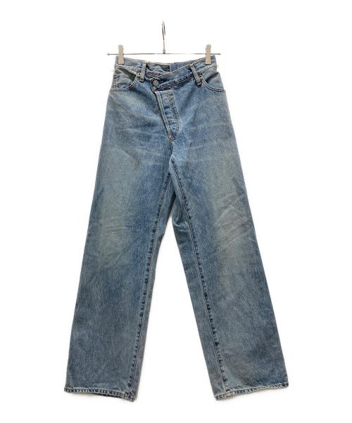 UNGRID（アングリッド）Ungrid (アングリッド) リメイクデザインルーズデニム インディゴ サイズ:23の古着・服飾アイテム