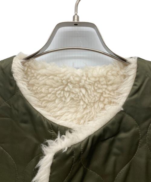 CASA FLINE（カーサフライン）CASA FLINE (カーサフライン) リサイクルポリウールリバーシブルコート オリーブ サイズ:FREEの古着・服飾アイテム