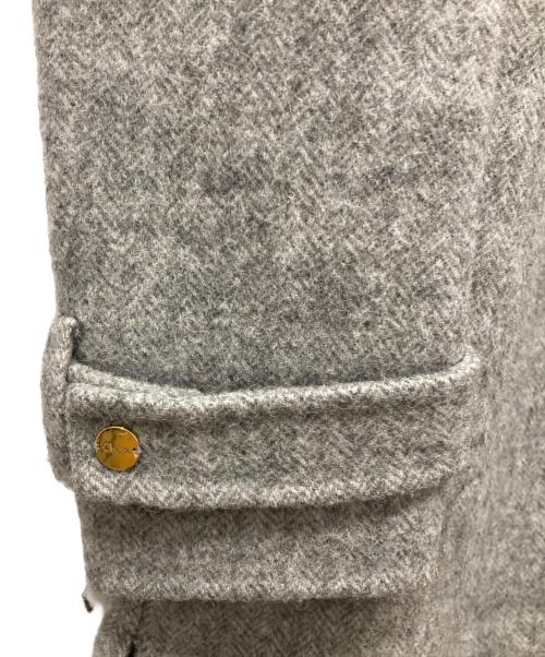 Choyo（チョーヨー）Choyo (チョーヨー) ヘリンボーンコート グレー サイズ:SIZE 36の古着・服飾アイテム