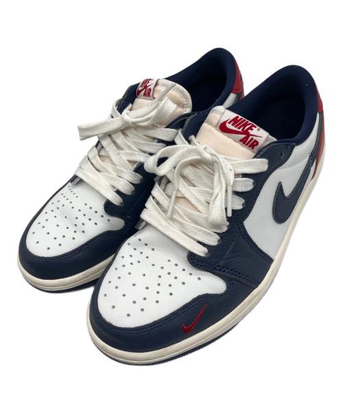 NIKE（ナイキ）NIKE  Air Jordan 1 Retro Low OG Howard/Gym Red and Midnight Navy/エアジョーダン1 レトロ ロー OG ハワード/ジムレッド アンド ミッドナイトネイビー サイズ:25.5の古着・服飾アイテム