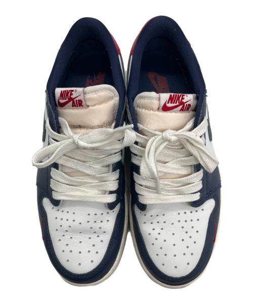 NIKE（ナイキ）NIKE  Air Jordan 1 Retro Low OG Howard/Gym Red and Midnight Navy/エアジョーダン1 レトロ ロー OG ハワード/ジムレッド アンド ミッドナイトネイビー サイズ:25.5の古着・服飾アイテム