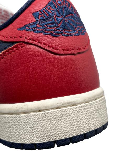 NIKE（ナイキ）NIKE  Air Jordan 1 Retro Low OG Howard/Gym Red and Midnight Navy/エアジョーダン1 レトロ ロー OG ハワード/ジムレッド アンド ミッドナイトネイビー サイズ:25.5の古着・服飾アイテム