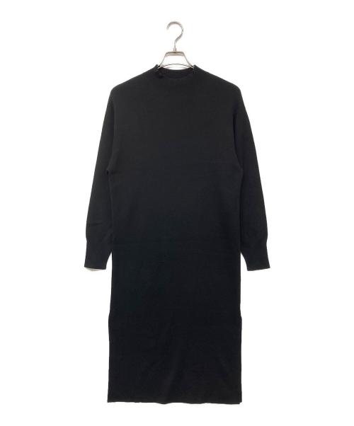 CABAN（キャバン）CABAN (キャバン) コットンカシミヤハイネックワンピース ブラック サイズ:Sの古着・服飾アイテム