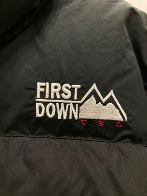 FIRST DOWN（ファーストダウン）FIRST DOWN (ファーストダウン) ショート バブルダウンジャケット マイクロフト ブラック サイズ:Mの古着・服飾アイテム