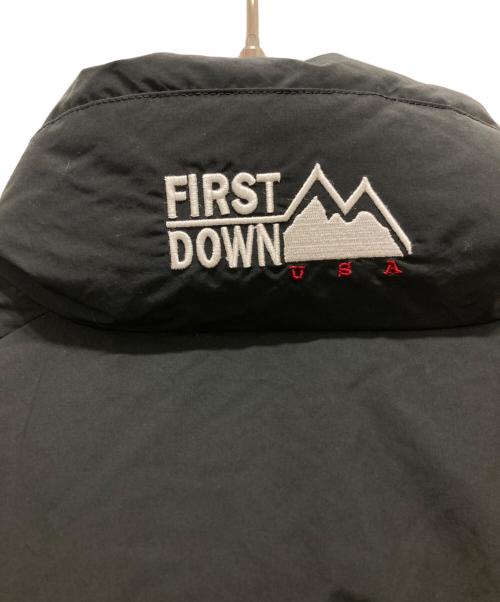 FIRST DOWN（ファーストダウン）FIRST DOWN (ファーストダウン) ショート バブルダウンジャケット マイクロフト ブラック サイズ:Mの古着・服飾アイテム