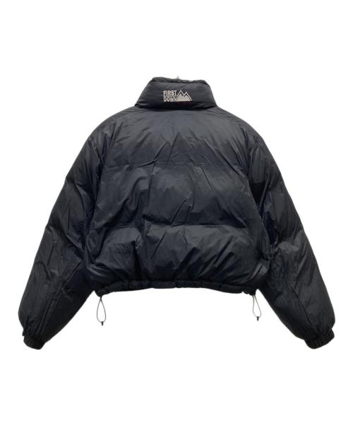 FIRST DOWN（ファーストダウン）FIRST DOWN (ファーストダウン) ショート バブルダウンジャケット マイクロフト ブラック サイズ:Mの古着・服飾アイテム