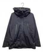 DESCENTE ALLTERRAINデザイント オルテライン）の古着「HARD SHELL JACKET CREAS」｜ブラック