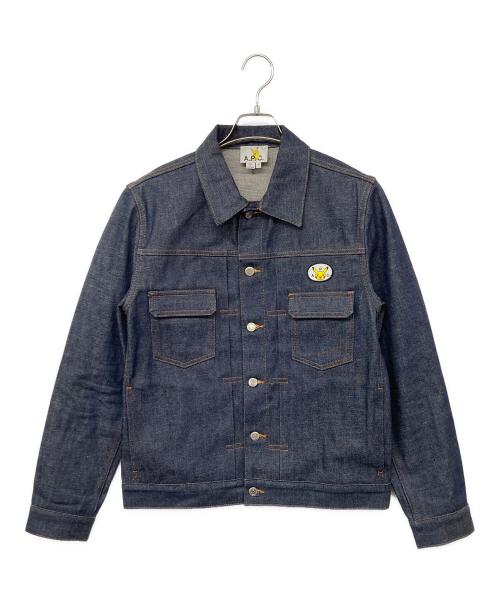A.P.C.（アーペーセー）A.P.C. (アーペーセー) pokemon (ポケモン) VESTE JEAN POKEMON/デニムジャケット /A.P.C. x ポケモン インディゴ サイズ:Mの古着・服飾アイテム