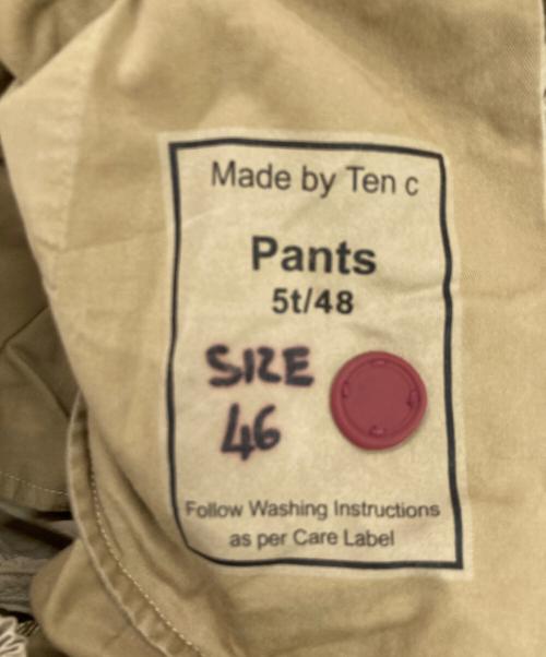 TEN-C（テンシー）TEN-C (テンシー) PANTALONE CARGO TASCONATO / タスコナート カーゴパンツ ベージュ サイズ:46の古着・服飾アイテム