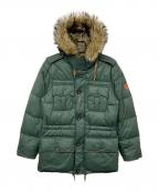 POLO RALPH LAURENポロ・ラルフローレン）の古着「ファーダウンジャケット」｜グリーン