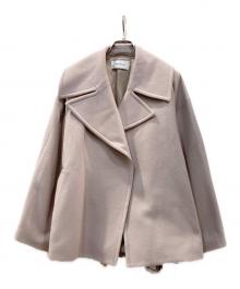 FRAY ID（フレイ アイディー）の古着「ビッグカラーショートコート」｜ピンク