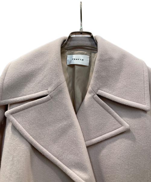 FRAY ID（フレイ アイディー）FRAY ID (フレイ アイディー) ビッグカラーショートコート ピンクの古着・服飾アイテム