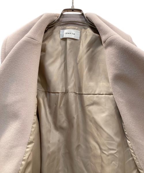 FRAY ID（フレイ アイディー）FRAY ID (フレイ アイディー) ビッグカラーショートコート ピンクの古着・服飾アイテム