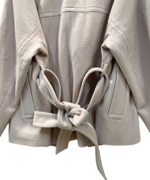 FRAY ID（フレイ アイディー）FRAY ID (フレイ アイディー) ビッグカラーショートコート ピンクの古着・服飾アイテム