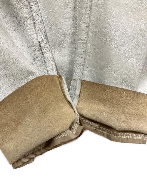 GOLDEN GOOSE（ゴールデングース）GOLDEN GOOSE (ゴールデングース) レザーダブルライダースジャケット ホワイト サイズ:SIZE Sの古着・服飾アイテム